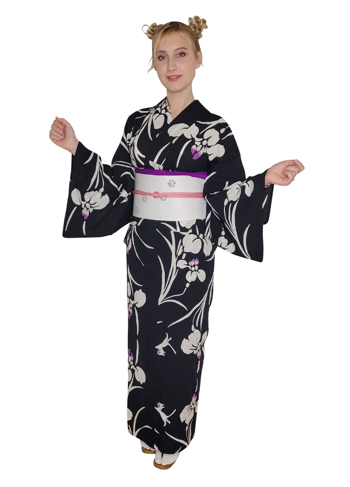 ゑでゐEdyhゆかた×注染工房コラボ
菖蒲にゑでゐEdyh 墨